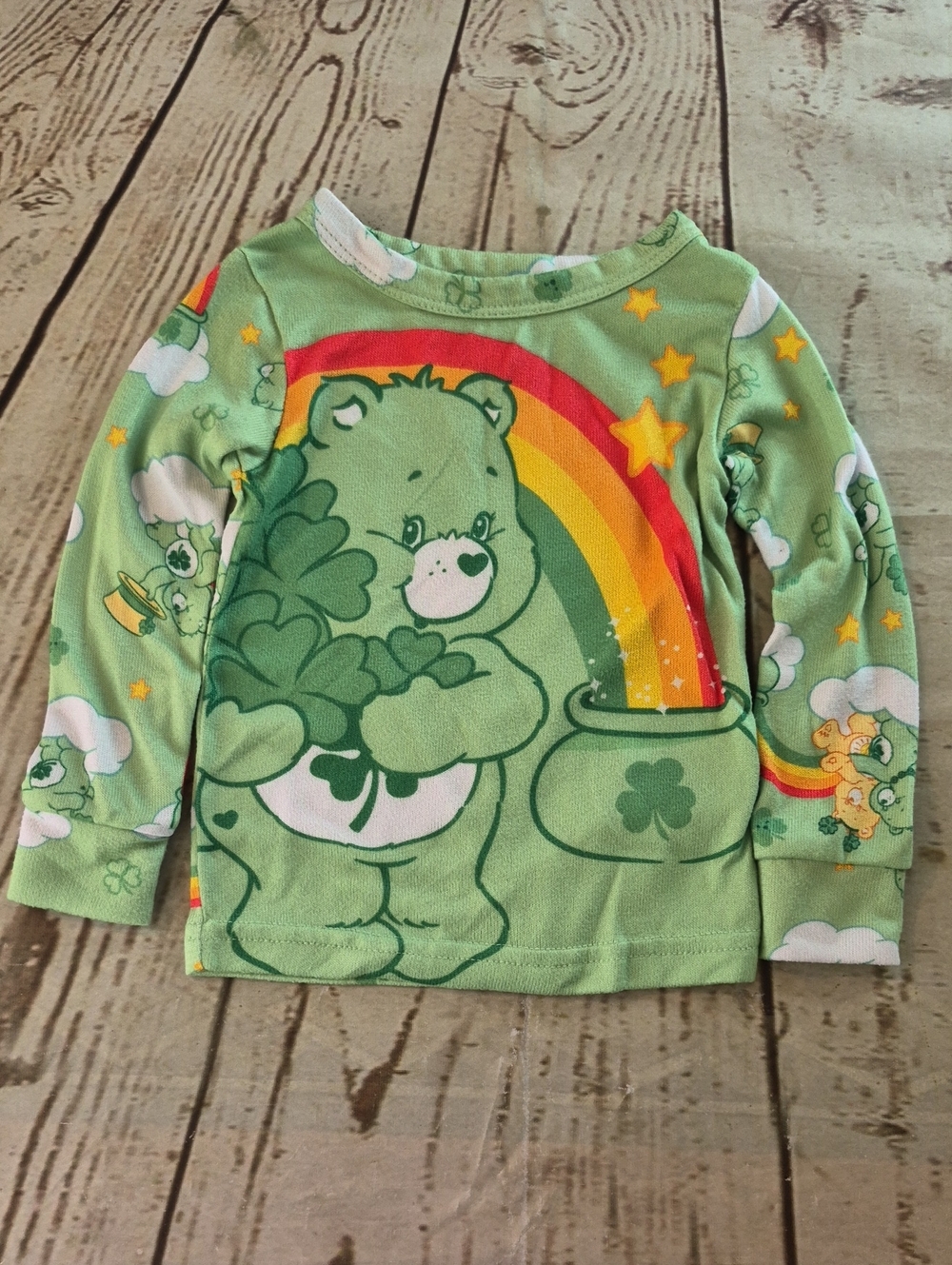 Care Bears Multicolored Pajama‎ Top Size 2T
